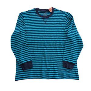 Primary Peacock Stripe Pajama Top XXL 100% Organic Cotton